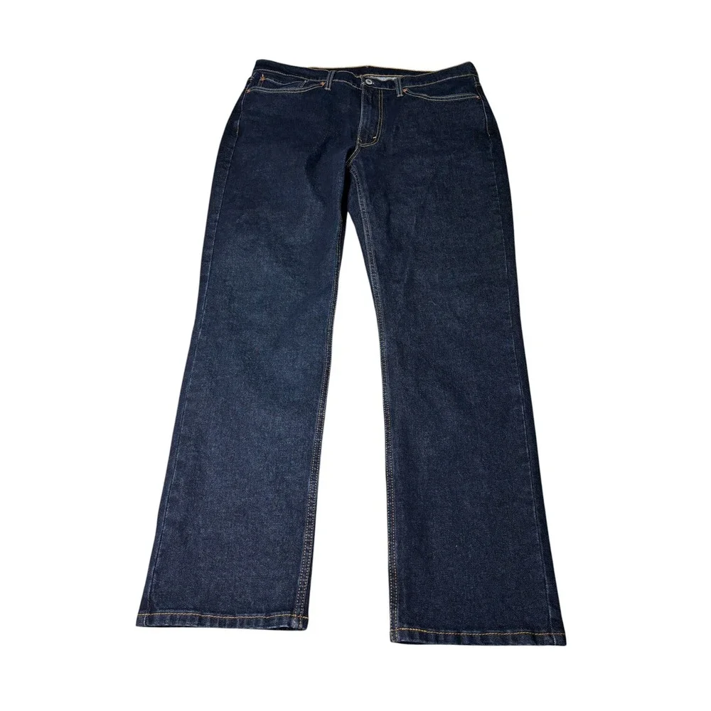 Levis 514 Straight Fit Mens Jeans Dark Wash Indigo Blue Denim W36‎ L32